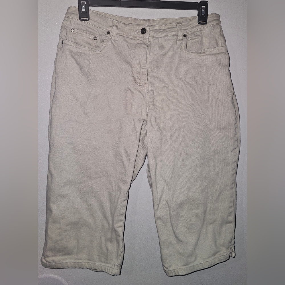 Style & Co Tan Capri Jeans Pants Size 14P